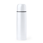 Thermos in acciaio inox con finitura lucida 500ml color bianco seconda vista