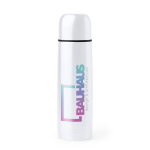 Thermos in acciaio inox con finitura lucida 500ml color bianco vista dettaglio 4