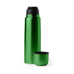 Thermos in acciaio inox con finitura lucida 500ml color verde prima vista d'uso