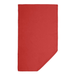 Asciugamano in microfibra ideale per sport in poliestere 190 g/m2 color rosso seconda vista