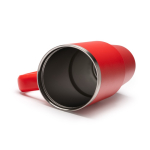 Tazza termica in acciaio inox riciclato con cannuccia 870ml color rosso vista dettaglio 3