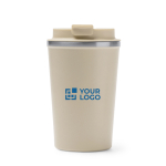 Bicchiere termico in acciaio inox con coperchio a vite antifuga 450ml vista principale