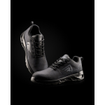 Scarpa da lavoro sport traspirante con dettagli riflettenti Roly color nero quarta vista d'uso