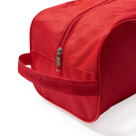Borsa porta scarpe in poliestere con pratico manico per il trasporto color rosso vista dettaglio 1