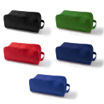 Borsa porta scarpe in poliestere con pratico manico per il trasporto color rosso vista dettaglio 3