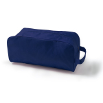 Borsa porta scarpe in poliestere con pratico manico per il trasporto color blu mare seconda vista