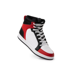 Scarpa casual con linguetta e chiusura a lacci piatti Roly Direct color rosso prima vista d'uso