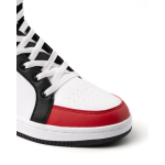 Scarpa casual con linguetta e chiusura a lacci piatti Roly Direct color rosso vista dettaglio 1