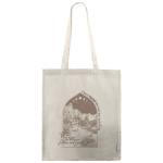 Shopper in cotton canvas riciclato con manici lunghi 240 g/m2 color naturale quarta vista