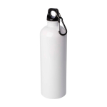 Borraccia in acciaio inox riciclato con moschettone da 750ml color bianco