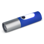 Torcia ricaricabile LED con diverse modalità e funzione zoom color blu