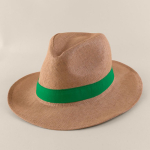 Cappello di carta con nastro in vari colori da personalizzare color verde seconda vista