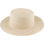 Cappello in carta color naturale con nastro colorato da personalizzare prima vista