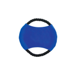 Frisbee ideale per animali domestici con corda resistente in cotone color blu prima vista