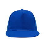 Cappellino 5 pannelli in cotone e poliestere con chiusura in velcro terza vista