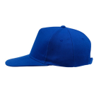 Cappellino 5 pannelli in cotone e poliestere con chiusura in velcro quarta vista