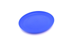 Classico frisbee di plastica per esterni in vari colori color blu quarta vista