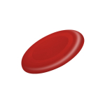Classico frisbee di plastica per esterni in vari colori color rosso prima vista