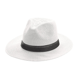 Cappello stile cowboy in materiale sintetico con nastro personalizzabile seconda vista