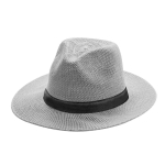 Cappello stile cowboy in materiale sintetico con nastro personalizzabile terza vista