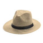 Cappello stile cowboy in materiale sintetico con nastro personalizzabile quarta vista