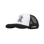 Cappellino trucker in poliestere a 5 pannelli con chiusura regolabile seconda vista