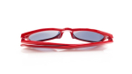 Occhiali da sole per bambini in vari colori con lenti nere color rosso terza vista