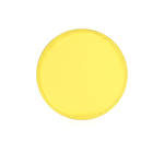 Frisbee pieghevole in poliestere con piccola custodia coordinata color giallo prima vista