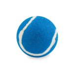 Pallina per animali domestici in gomma rivestita di materiale morbido color blu prima vista