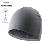 Berretto sportivo invernale in poliestere e pile da 280 g/m2 quarta vista