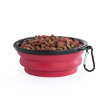 Ciotola pieghevole per animali domestici per solidi e liquidi da 450ml color rosso settima vista