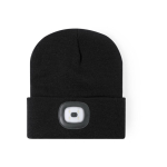 Berretto invernale da esterno con illuminazione LED integrata color nero prima vista