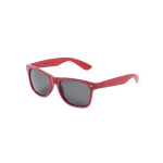 Occhiali da sole in RPET con lenti nere con protezione UV400 color rosso prima vista