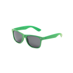 Occhiali da sole in RPET con lenti nere con protezione UV400 color verde prima vista