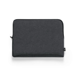 Custodia in RPET per laptop con interno completamente imbottito color nero prima vista