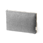 Custodia imbottita per laptop in cotone riciclato GRS 15'' color nero prima vista