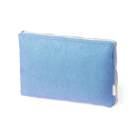 Custodia imbottita per laptop in cotone riciclato GRS 15'' color blu prima vista
