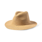 Cappello in paglia di carta con fascia regolabile all’interno color marrone prima vista