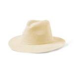 Cappello in paglia di carta con fascia regolabile all’interno color naturale prima vista