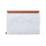 Custodia per laptop in feltro RPET con patta in similpelle 14'' terza vista