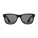 Occhiali da sole in stile retrò ideali per l’esterno UV400 color nero seconda vista frontale