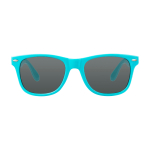 Occhiali da sole in stile retrò ideali per l’esterno UV400 color azzurro pastello seconda vista frontale