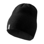 Berretto a coste elasticizzato a doppio strato Elevate Life color nero