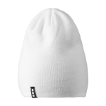 Berretto a coste elasticizzato a doppio strato Elevate Life color bianco seconda vista frontale