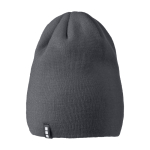 Berretto a coste elasticizzato a doppio strato Elevate Life color grigio topo seconda vista frontale