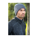 Berretto a coste elasticizzato e flessibile Elevate Life color nero immagine stile di vita