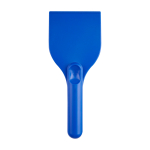 Raschietto per ghiaccio grande in plastica riciclata con manico color blu reale seconda vista frontale