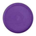 Frisbee rotondo in plastica riciclata con finitura maculata color viola seconda vista frontale