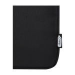 Custodia per laptop in poliestere riciclato e rivestimento interno 15,6” color nero vista dettaglio 1