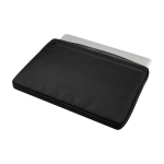 Custodia per laptop in poliestere riciclato e rivestimento interno 15,6” color nero seconda vista